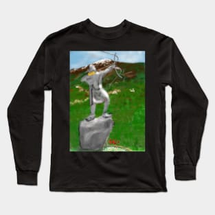 Arash the Archer In the Alborz Mountains Long Sleeve T-Shirt